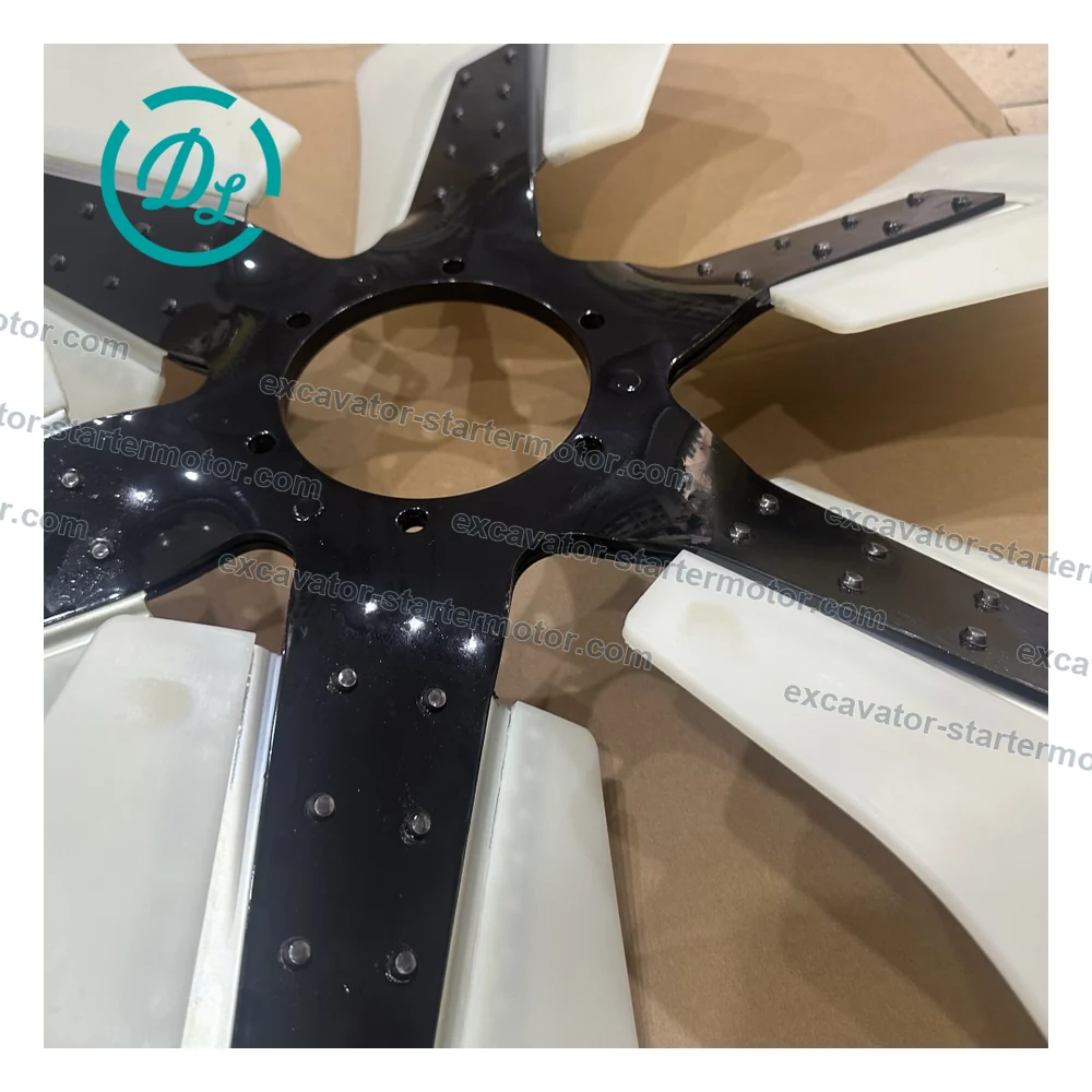 600-645-7850 Cooling Fan for Komatsu WA380-6, WA430-6, WA450-6, WA470-6 and WA480-6, OEM/reference 600-645-7850, Engine Cooling Fan, product view 6