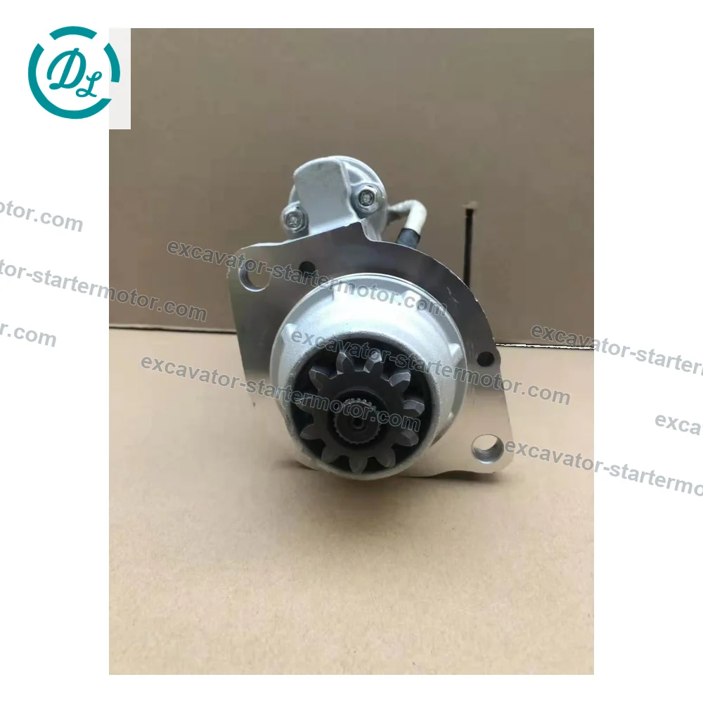 M009T60171 24V 5.5kW 11-Tooth Starter Motor for Kobelco SK300/SK400 and Mitsubishi Fuso, OEM/reference M009T60171, 24V 5.5kW 11-Tooth PLGR Starter Motor, product view 2