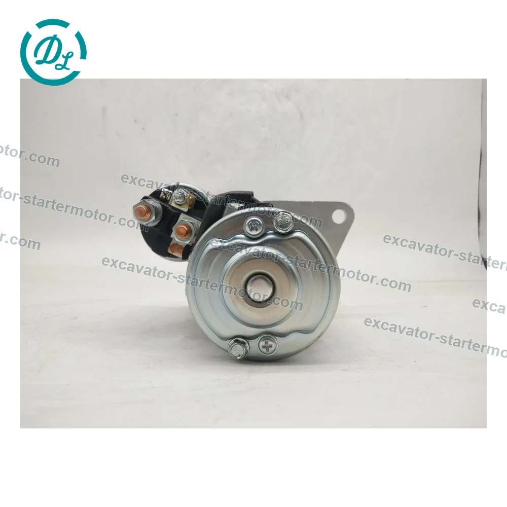 119626-77011 12V 1.1kW 9-Tooth Starter for Yanmar and John Deere Equipment, OEM/reference 119626-77011, PLGR Starter Motor, product view 4