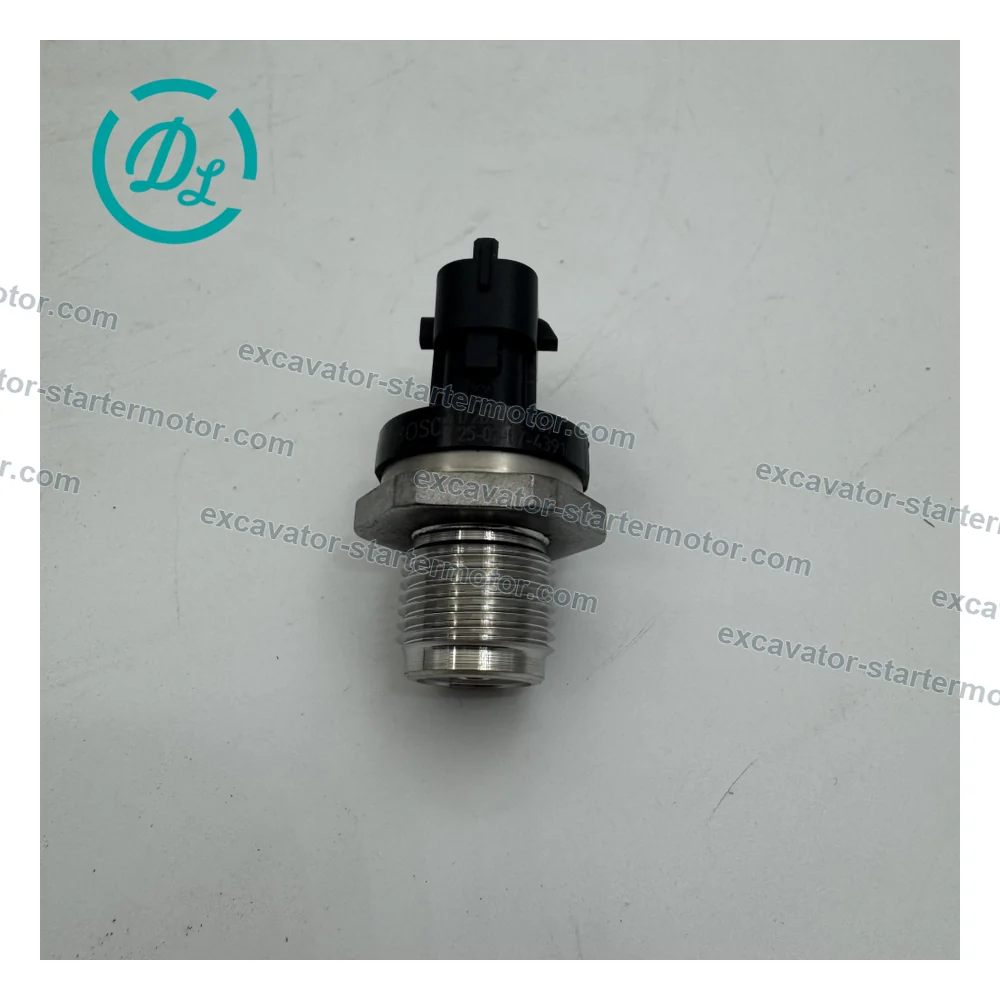 612600081585 0281002937 Fuel Rail Pressure Sensor for Weichai WP10 WP12, OEM/reference 612600081585, Three-Pin Fuel Rail Pressure Sensor, product view 5