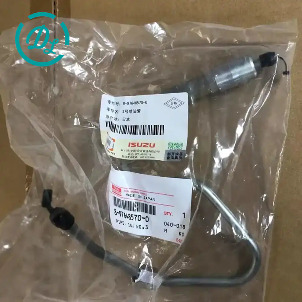 8-98298607-0 No. 2 Fuel Injection Pipe for Isuzu 4HK1, OEM/reference 8-98298607-0, No. 2 High-Pressure Fuel Injection Pipe