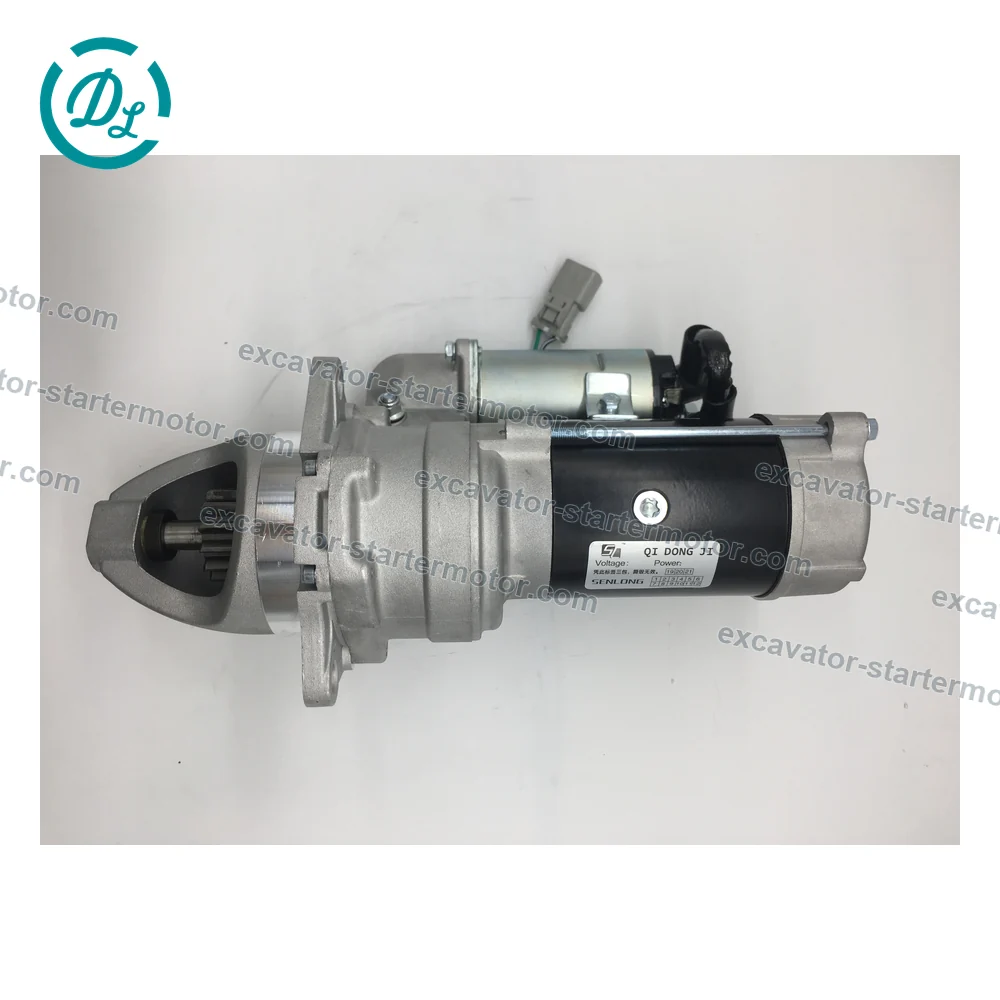 600-813-3560 24V 7.5kW 13-Tooth Starter for Komatsu 6D105 6D110, OEM/reference 600-813-3560, 24V 7.5kW 13-Tooth Starter