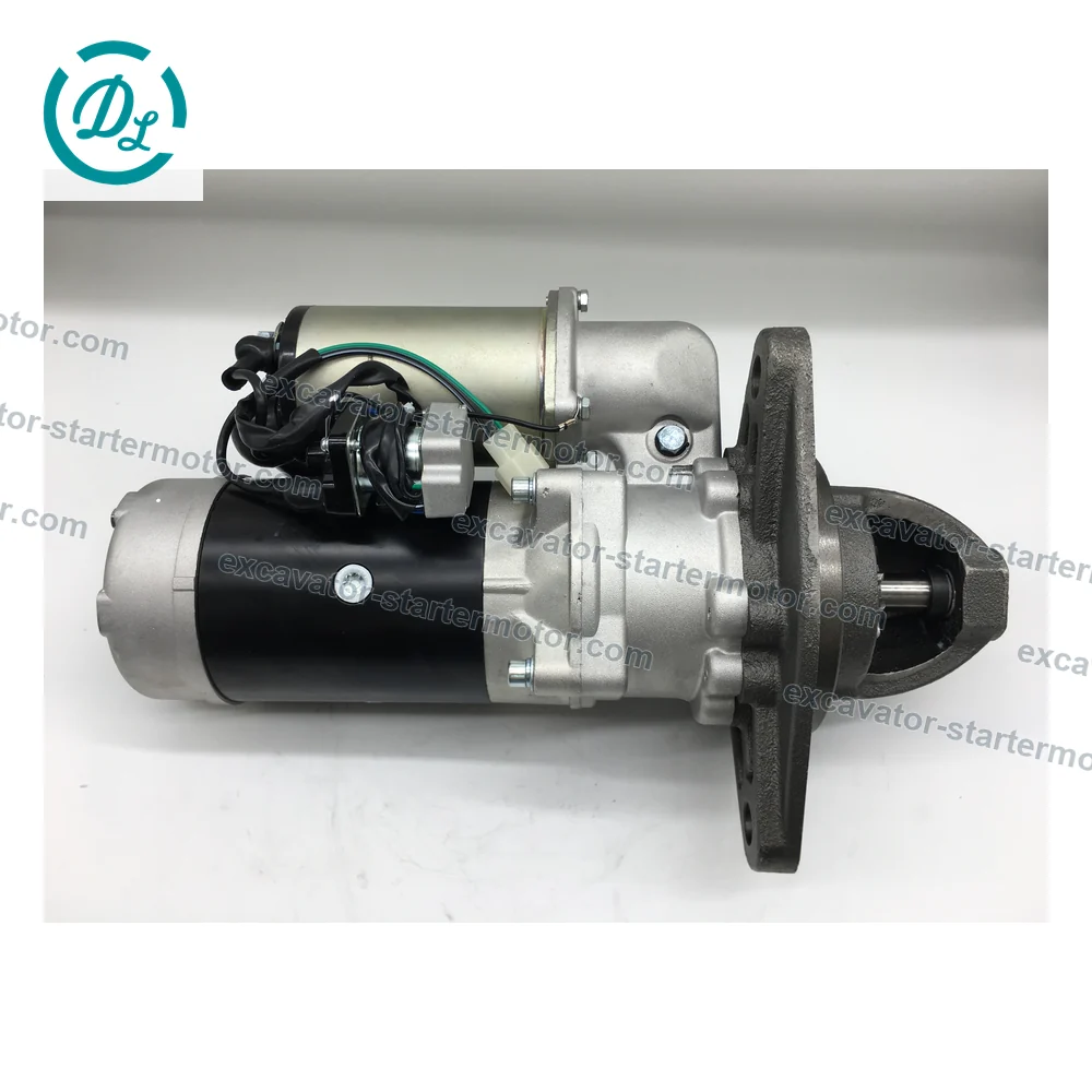 600-813-2750 0-21000-2310 24V 11kW 11-Tooth Starter for Komatsu 4D155 6D155, OEM/reference 600-813-2750, 24V 11kW 11-Tooth Starter