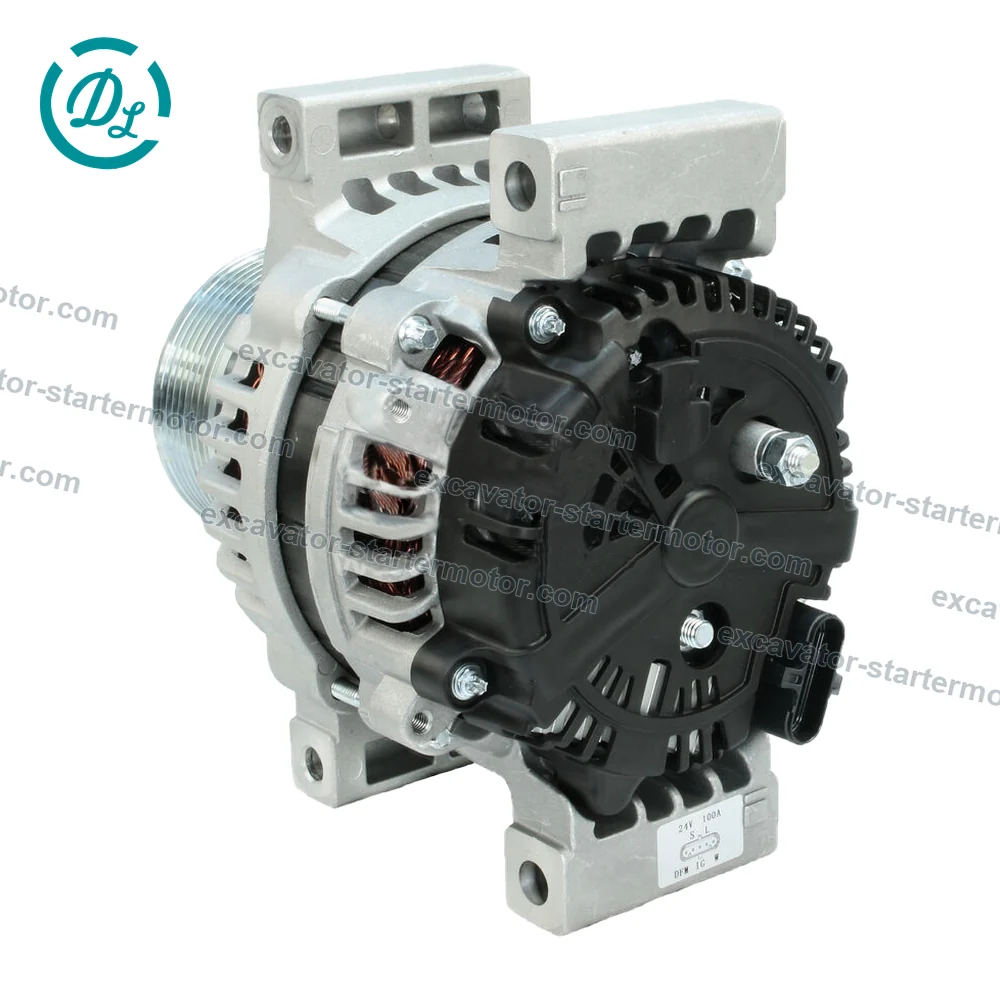 A0151540302 8600690 24V 100A Alternator for Mercedes Actros OM470 OM471 OM473, OEM/reference A0151540302, 24V 100A CW 28SI Alternator, product view 4