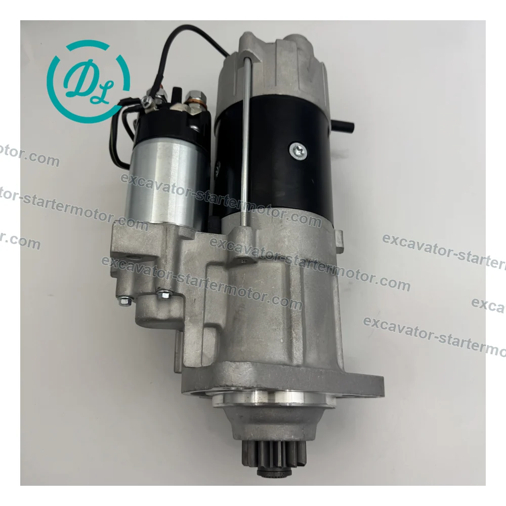 M009T82672 24V 7.0kW 12T Starter for Volvo EC360 EC380 EC460, OEM/reference M009T82672, 24V 7.0kW 12-Tooth Clockwise Starter Motor, product view 3