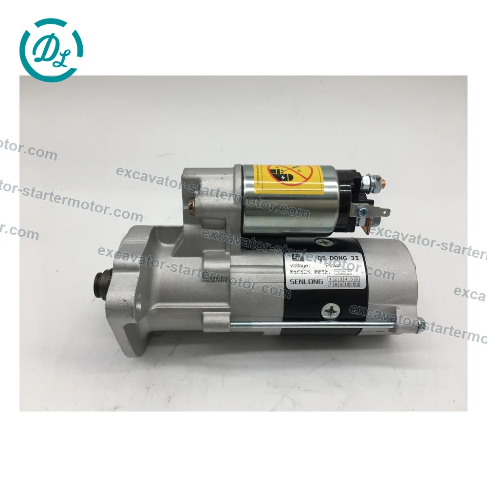 897137-4780 24V 3.2kW 11-Tooth Starter for CAT 315C and Hitachi ZX80US, OEM/reference 897137-4780, Starter Motor, product view 3