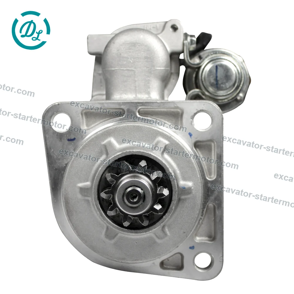 87739573 24V 4kW 10T Starter Motor for Case 845 Grader, OEM/reference 87739573, 24V 4.0kW 10T Starter Motor, product view 2