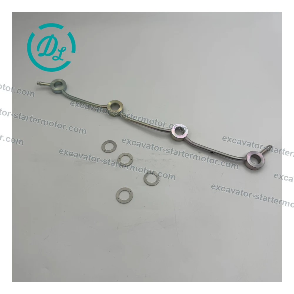 16454-42502 Fuel Return Overflow Pipe for Kubota V2203 V2403, OEM/reference 16454-42502, Injector Fuel Return Overflow Pipe Assembly, product view 7