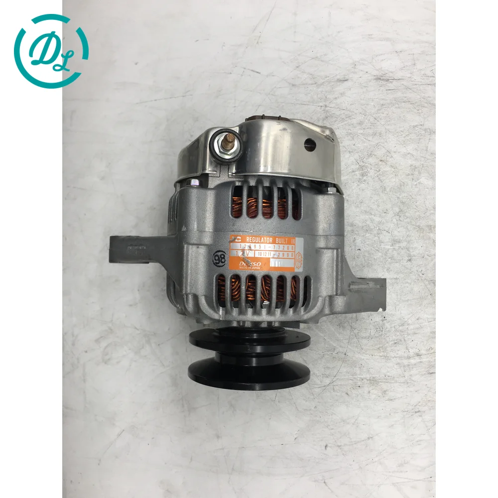 123951-77200 Alternator for Excavator and Diesel Equipment, OEM/reference 123951-77200 · 101211-2990, Alternator