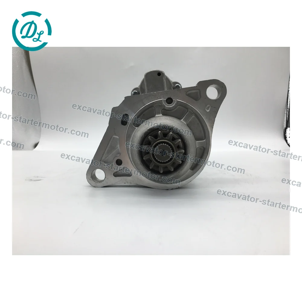 M008T60972 24V 5.0kW 11-Tooth Starter for Hitachi ZX330/ZX350 and JCB JS330, OEM/reference M008T60972, Starter Motor, product view 3