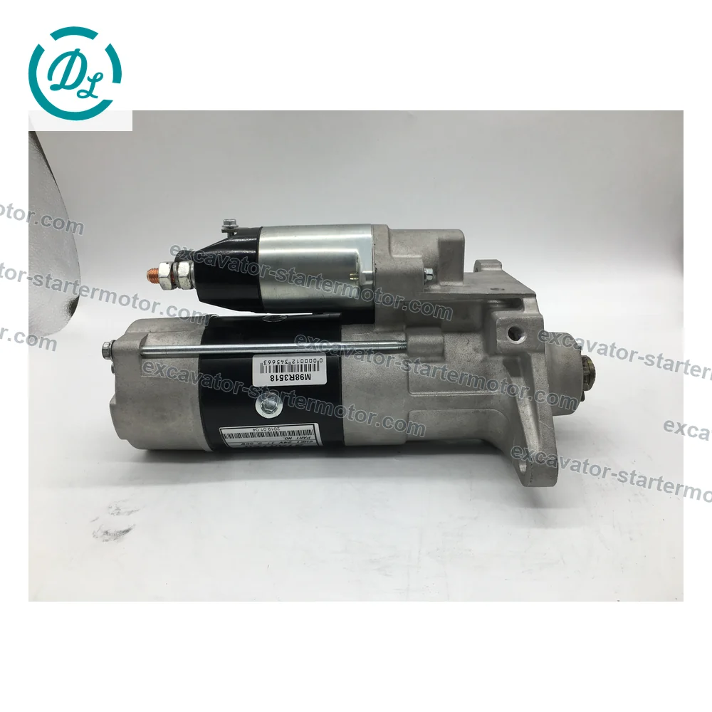 M008T60972 24V 5.0kW 11-Tooth Starter for Hitachi ZX330/ZX350 and JCB JS330, OEM/reference M008T60972, Starter Motor, product view 4