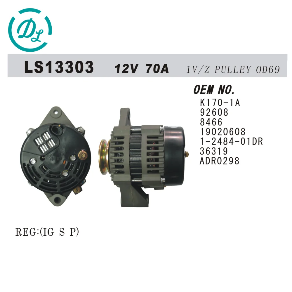 19020608 12V Alternator for Excavator and Diesel Equipment, OEM/reference LS13303 · 19020608, Alternator