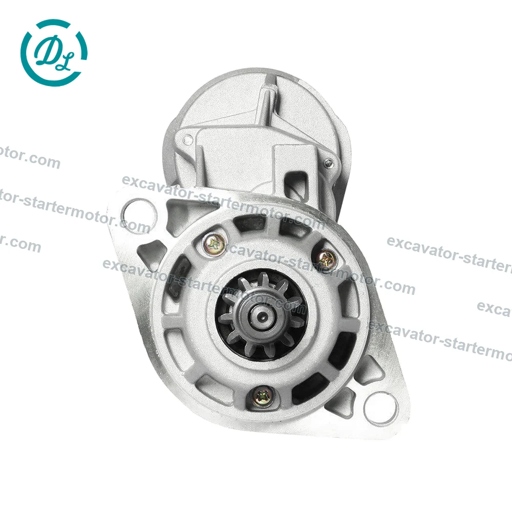 128000-8064 24V 11T Starter Motor for Isuzu 6HE1 6HH1, OEM/reference 128000-8064, 24V 11-Tooth Starter Motor, product view 2