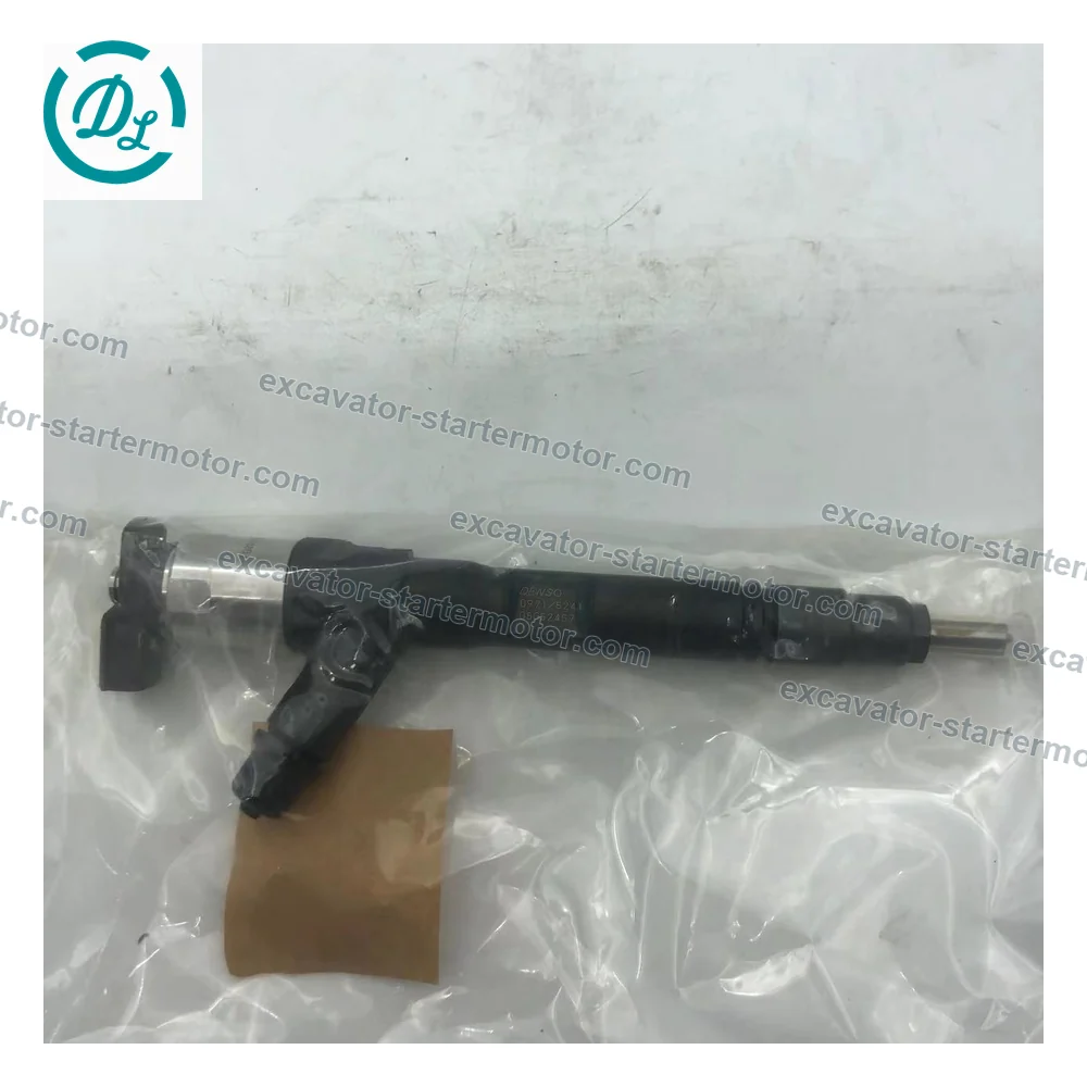 8-98163524-1 295050-0971 Common Rail Injector for Isuzu 4LE2 Kobelco 75SR Case CX75C CX80C, OEM/reference 8-98163524-1, Common Rail Fuel Injector Assembly, product view 4