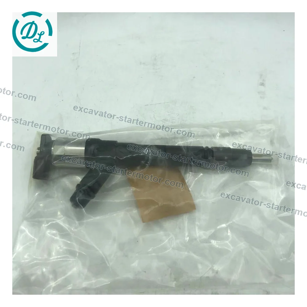 8-98163524-1 295050-0971 Common Rail Injector for Isuzu 4LE2 Kobelco 75SR Case CX75C CX80C, OEM/reference 8-98163524-1, Common Rail Fuel Injector Assembly, product view 8
