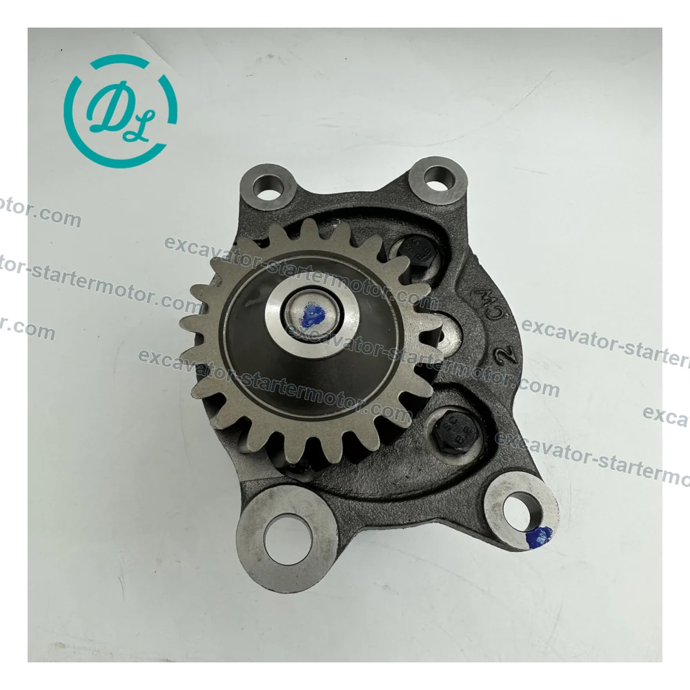 6150-51-1004 Engine Oil Pump for Komatsu 6D125, OEM/reference 6150-51-1004, Engine Lubrication Oil Pump Assembly, product view 3