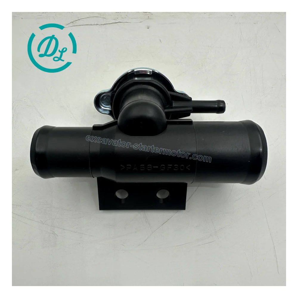 RC411-42310 Radiator Filler Neck and Cap Assembly for Kubota U30-5, OEM/reference RC411-42310, Radiator Cap Assembly, product view 2
