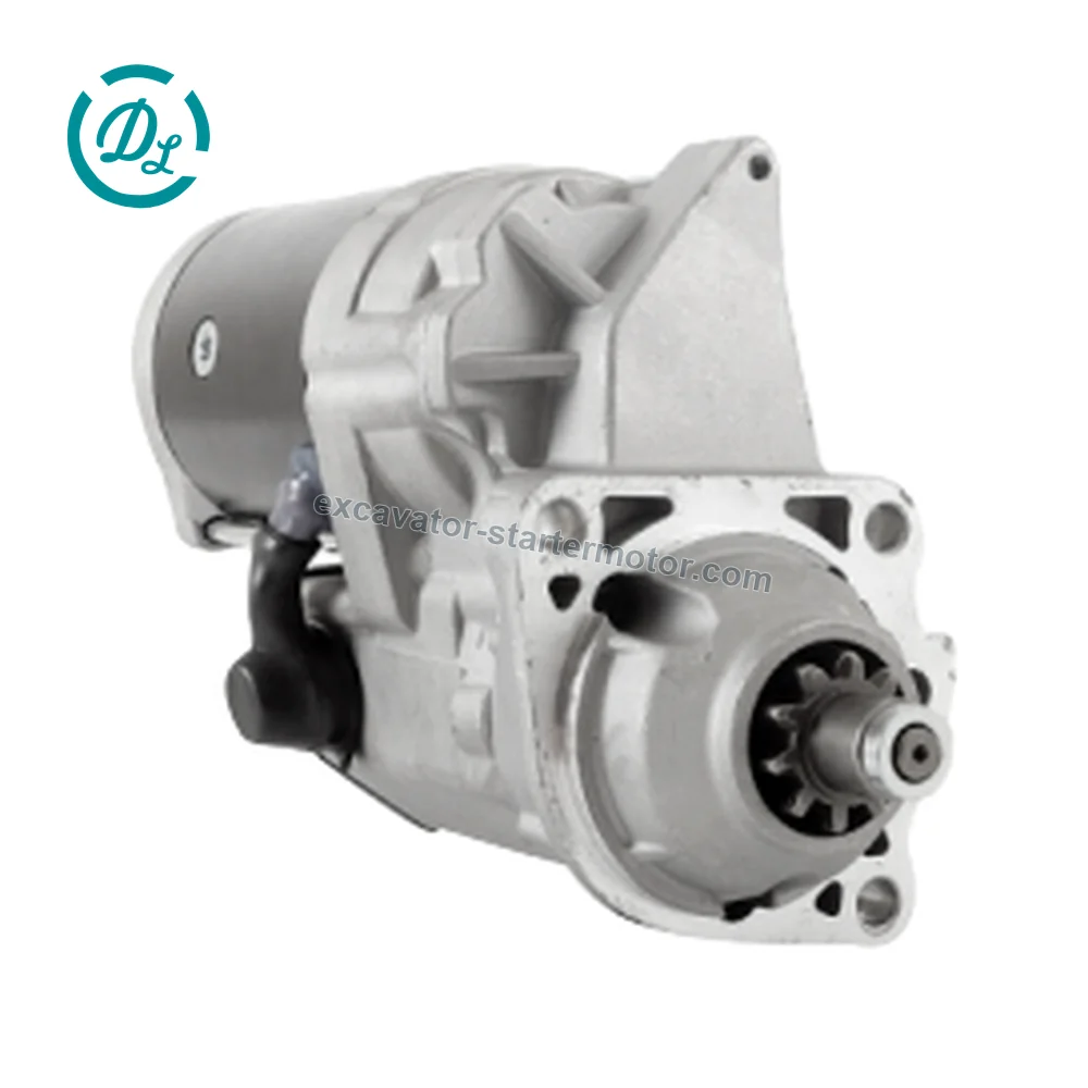 RE15718 Starter Motor for John Deere 290D Excavator 590D Excavator 595D Excavator, OEM/reference RE15718, Starter Motor, product view 2