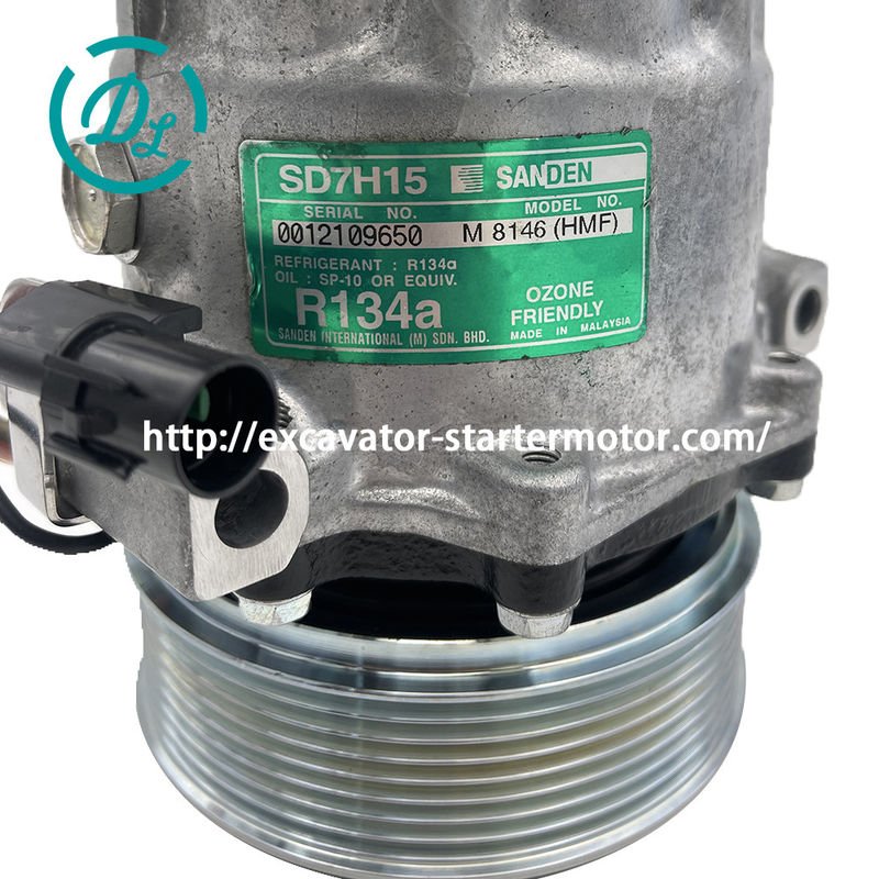 EexcavaStart SANDEN SD7H15 24V 掘削機 ACコンプレッサー 0012109650 0