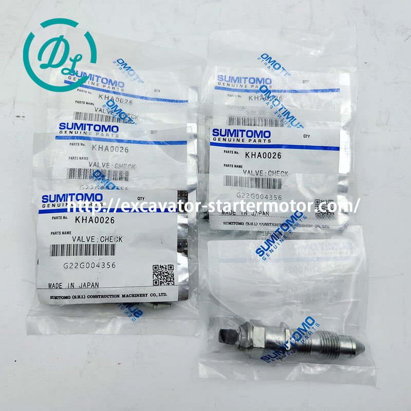EexcavaStart Sumitomo KHA0026 체크 밸브 24V 발굴기 예비 부품 0