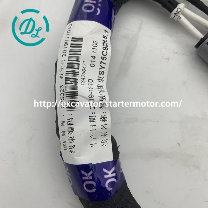 EexcavaStart Sany SY75C Excavator Cab Wiring Harness OEM 13425647 2