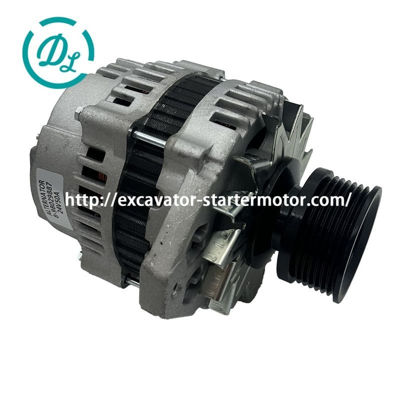 EexcavaStart 24V 50A 4HK1 ไดชาร์จรถขุด OEM 8-98029887-2 8-98075026-0 0