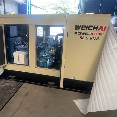 EexcavaStart Weichai WPG68.5-L1 55kVA Diesel Generator Power Station, OEM/reference WPG68.5-L1 55kVA-687.5