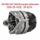 pt207836266-eexcavastart_12v_90a_cat_3054_excavator_alternator_oem_0r_4328_0r_9274
