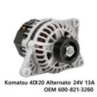 pt207865228-eexcavastart_komatsu_4d120_excavator_alternator_24v_13a_oem_600_821_3260