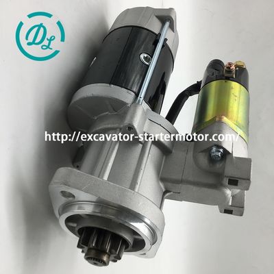 EexcavaStart 10 Teeth Starter M3T56172 5I7716 114-6864 0R1091 for Misubishi S6K, OEM/reference M3T56172 5I7716, Excavator Starter Motors, product view 3