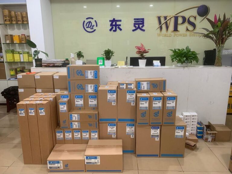 Guangzhou construction machinery parts supplier facility and product handling area