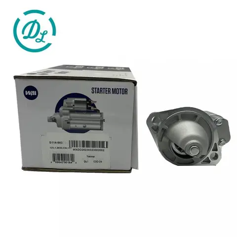 S114-883 129242-77010 12V 1.7kW 11T Starter Motor for 3TNV82A 3TNE82A 3TNV88, OEM/reference S114-883, Starter Motor, product view 2