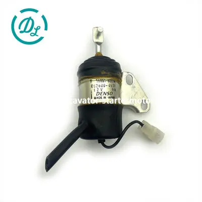 16851-60014 Fuel Shut Off Solenoid for Kubota Z482 D722, OEM/reference 16851-60014, Fuel Shut Off Solenoid, product view 3