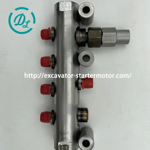 438-3414 Fuel Rail Assembly for Perkins 1104D-E44T, OEM/reference 438-3414, Fuel Rail Assembly, product view 2