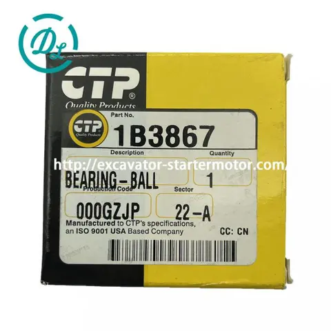 1B-3867 30x62x16mm Ball Bearing for 3176 3304 3306 Engines, OEM/reference 1B-3867, Ball Bearing, product view 2