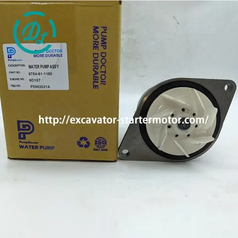6754-61-1100 Water Pump for Cummins 6D107, OEM/reference 6754-61-1100, Water Pump, product view 2