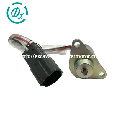119233-77932 Fuel Shut Off Solenoid for VIO40-5 4TNV88, OEM/reference 119233-77932, Fuel Shut Off Solenoid, product view 3