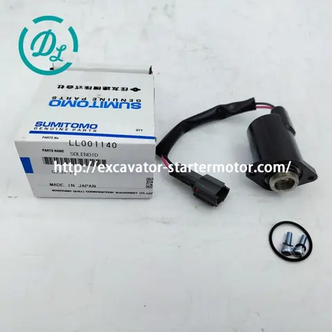 LL001140 Solenoid Valve for Sumitomo SH200 SH240 SH350 Excavators, OEM/reference LL001140, Solenoid Valve, product view 2