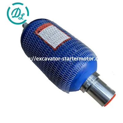 EHV10-330/90 10L 330 bar Bladder Accumulator for Hydraulic Power Systems, OEM/reference EHV10-330/90, 10 L High-Pressure Bladder Accumulator, product view 4