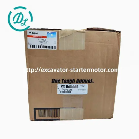 7279628 A/C Compressor for Bobcat A770 S630 S650 S770 T770 T870, OEM/reference 7279628, Air-Conditioning Compressor with Clutch, product view 2