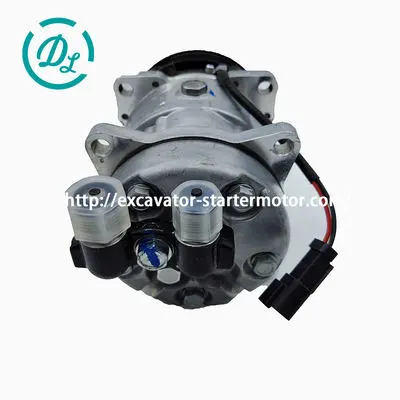 7279628 A/C Compressor for Bobcat A770 S630 S650 S770 T770 T870, OEM/reference 7279628, Air-Conditioning Compressor with Clutch, product view 3