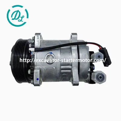 7279628 A/C Compressor for Bobcat A770 S630 S650 S770 T770 T870, OEM/reference 7279628, Air-Conditioning Compressor with Clutch, product view 5