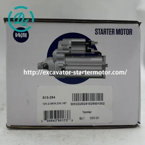S13-294 12V 2.0kW 15T Starter Motor for John Deere 184 G-tier 204 G-tier, OEM/reference S13-294, Starter Motor, product view 6
