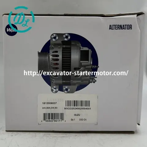20113N 24V 50A Alternator for Hitachi EX120 EX150, OEM/reference 20113N, Alternator, product view 4