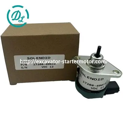 17208-60016 Fuel Shut Off Solenoid for Kubota V2403, OEM/reference 17208-60016, Fuel Shut Off Solenoid, product view 6