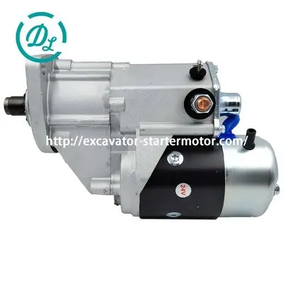 600-863-3210 24V 3.0kW 11T Starter Motor for Komatsu PC130-7 PC130-7K, OEM/reference 600-863-3210, Starter Motor