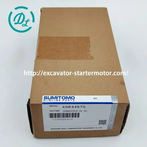 KHR44570 KHR2447 12V 10A DC-DC Converter for Sumitomo and Case Excavators, OEM/reference KHR44570, DC-DC Converter - 12V 10A Output, product view 3