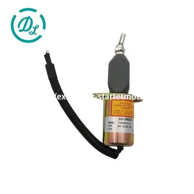 SA-5132-12 EHB4813-1 12V 3-Wire Fuel Shutoff Solenoid for Deutz Engines, OEM/reference SA-5132-12, 12V Three-Wire Fuel Shutoff Solenoid
