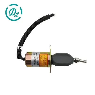 SA-5132-12 EHB4813-1 12V 3-Wire Fuel Shutoff Solenoid for Deutz Engines, OEM/reference SA-5132-12, 12V Three-Wire Fuel Shutoff Solenoid, product view 5