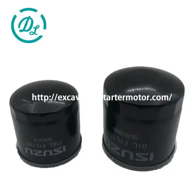 5876100090 Oil Filter and 5876100110 Fuel Filter for Isuzu 4JA1 4JB1, product video